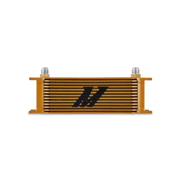 Mishimoto Universal 13-Row Oil Cooler Gold image 2