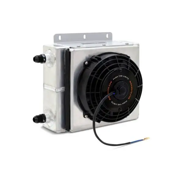 Mishimoto Universal Oil Cooler Kit 23 Row Cooler and 1in x 8in Fan image 2