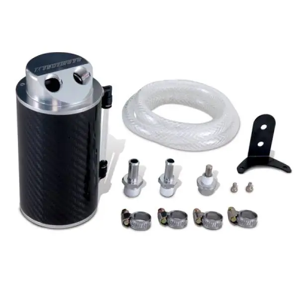 Mishimoto Carbon Fiber Oil Catch Can 10mm Fittings thumbnail 2