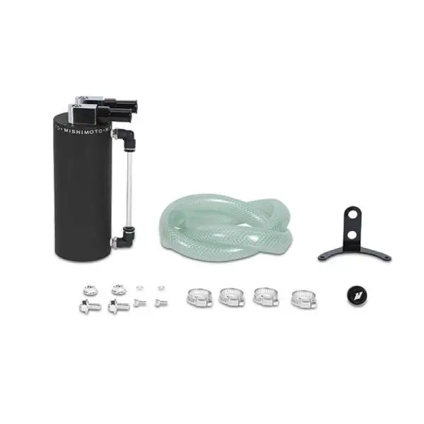 Mishimoto Small Aluminum Oil Catch Can - Wrinkle Black thumbnail 2