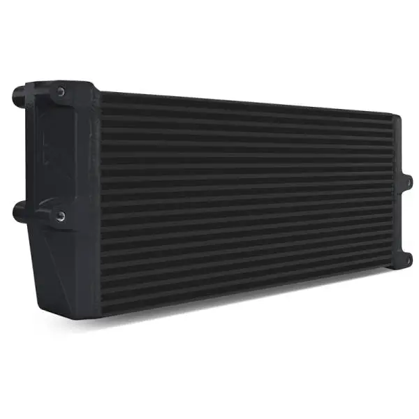 Mishimoto Heavy-Duty Oil Cooler - 17in. Opposite-Side Outlets - Black image 2