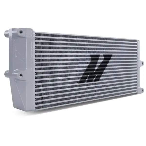 Mishimoto Heavy-Duty Oil Cooler - 17in. Opposite-Side Outlets - Silver image 2