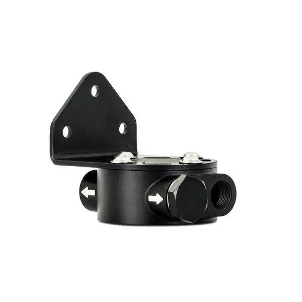 Mishimoto M22 x 1.5 - Remote Oil Filter Mount - Black image 9