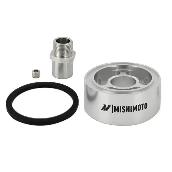 Mishimoto Oil Filter Spacer 32mm M22 x 1.5 Thread - Silver image 2