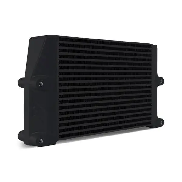 Mishimoto Heavy-Duty Oil Cooler - 10in. Same-Side Outlets - Black image 2