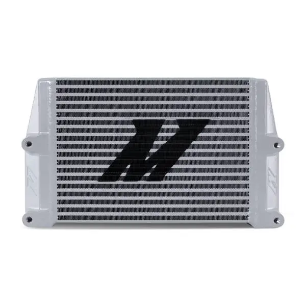 Mishimoto Heavy-Duty Oil Cooler - 10in. Same-Side Outlets - Silver image 3