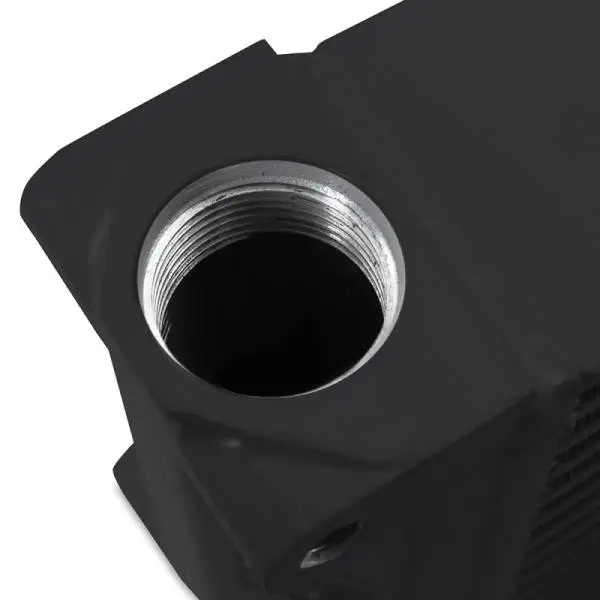 Mishimoto Heavy-Duty Oil Cooler - 17in. Same-Side Outlets - Black image 7