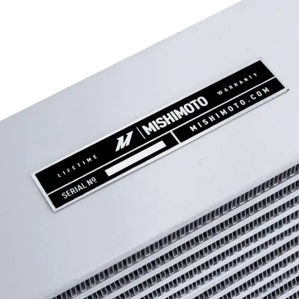 Mishimoto Heavy-Duty Oil Cooler - 17in. Same-Side Outlets - Silver image 6
