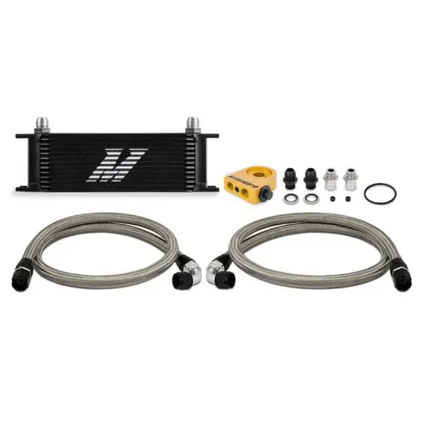 Mishimoto Universal Thermostatic Oil Cooler Kit 13-Row Black image 2