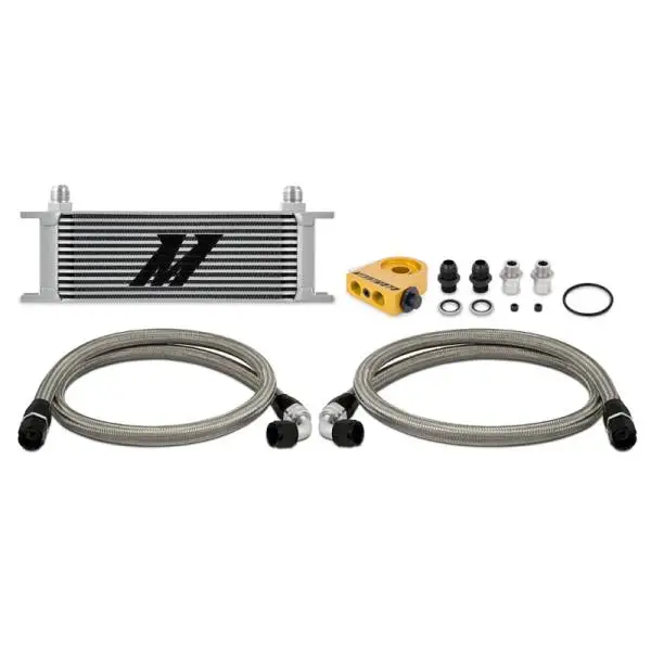 Mishimoto Universal Thermostatic Oil Cooler Kit 13-Row Silver image 2