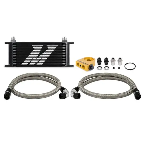 Mishimoto Universal Thermostatic Oil Cooler Kit 16-Row Black image 2