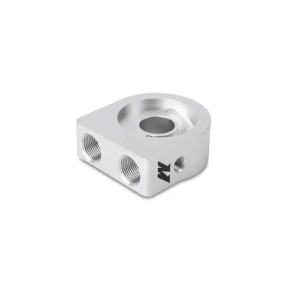 Mishimoto Silver M20 Oil Sandwich Plate thumbnail 2