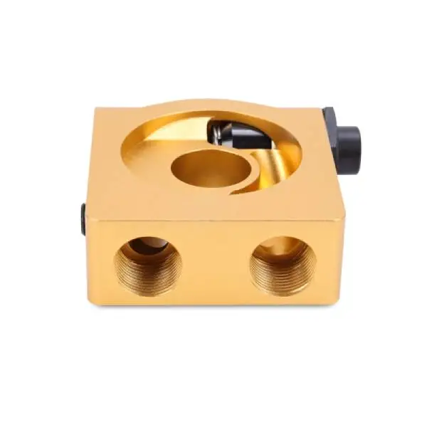 Mishimoto M22 x 1.5 Oil Sandwich Plate w/ Rear-Mounted Thermostat thumbnail 5