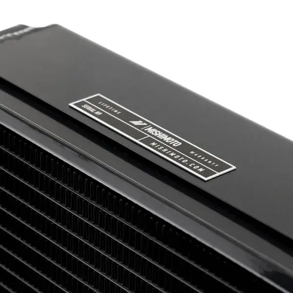Mishimoto Universal Drag Race Performance Aluminum Radiator - Black thumbnail 7