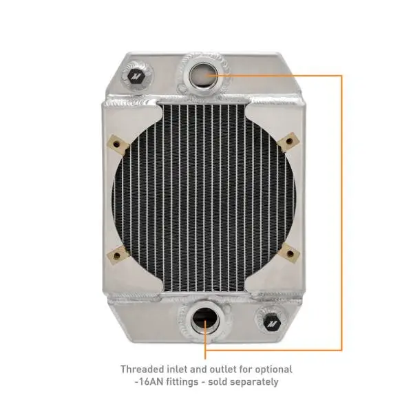 Mishimoto Universal Drag Race Performance Aluminum Radiator - Natural thumbnail 4