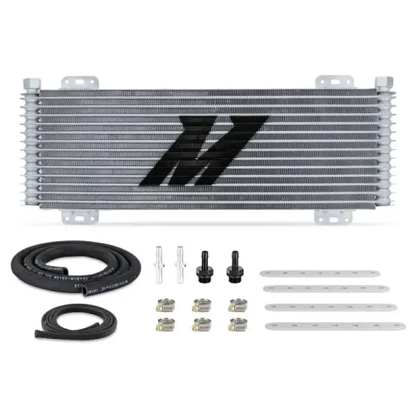 Mishimoto 13-Row Stacked Plate Transmission Cooler - Silver