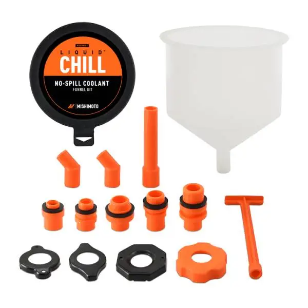 Mishimoto No-Spill Coolant Funnel Kit 15pc Set image 2