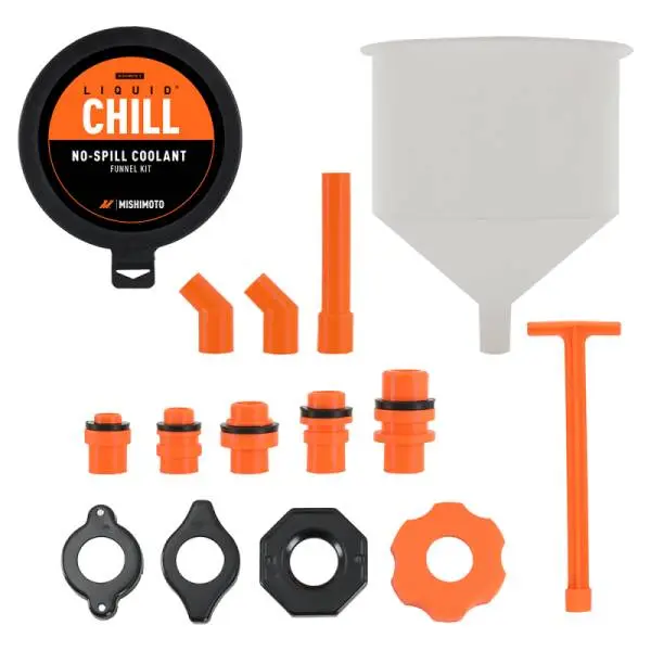 Mishimoto No-Spill Coolant Funnel Kit 15pc Set image 3
