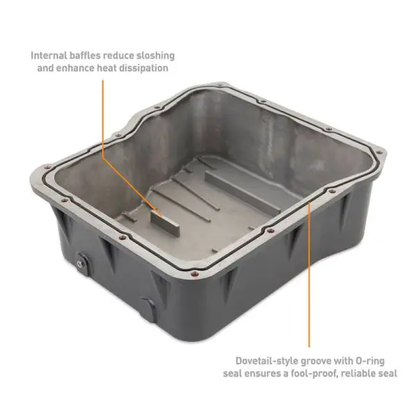 Mishimoto 01-19 Duramax Allison A1000 Transmission Pan Cast GR thumbnail 6