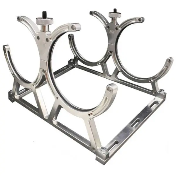 Nitrous Express Billet Bracket for Dual 10 Or 15lb N2O Bottle Incl Floor Mounts image 2