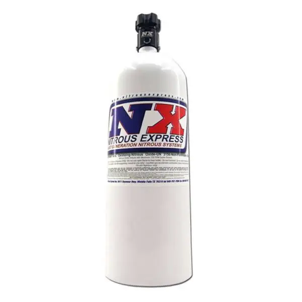 Nitrous Express 15lb Bottle w/Lightning 500 Valve (6.89 Dia x 26.69 Tall) w/ -6 AN Nipple thumbnail 2