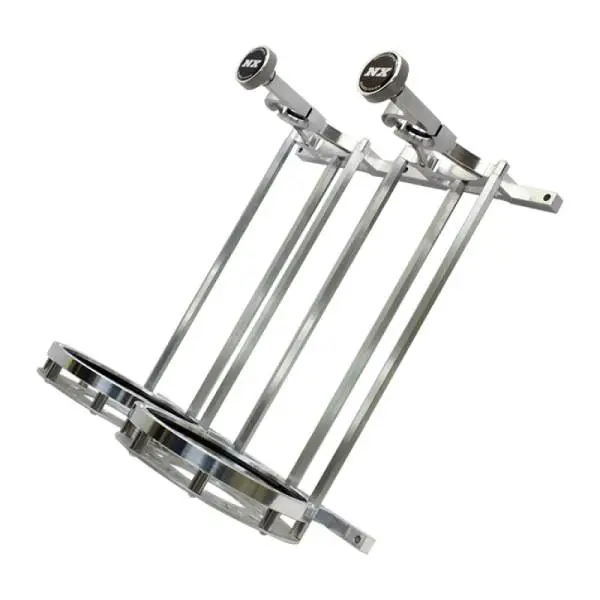 Nitrous Express Stand up Dual Billet Bottle Bracket for 10lb Bottle (Flat Mount) image 2
