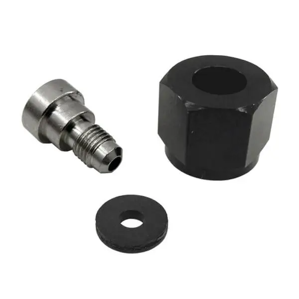 Nitrous Express 4AN Bottle Nipple and Nut for CO2 Valve (Incl Gasket) image 2