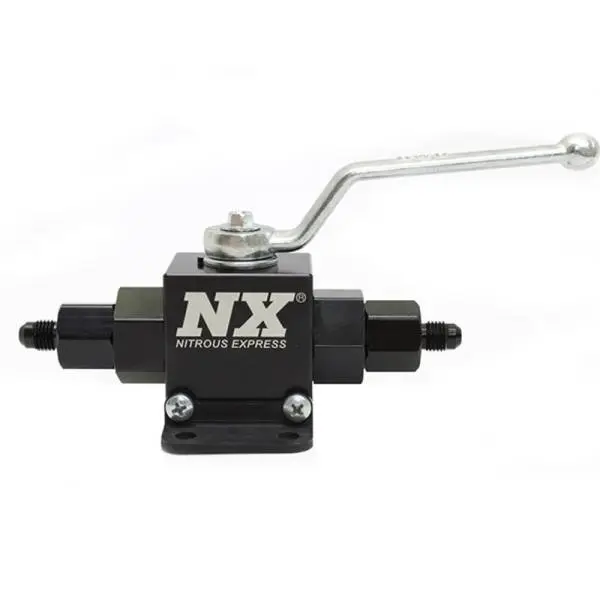 Nitrous Express Lightweight Billet In-Line Valve 1.5in I.D (4AN Fitting) image 2