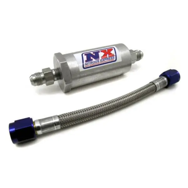 Nitrous Express 4AN Pure-Flo N2O Filter & 7 Stainless Hose (Lifetime Cleanable) thumbnail 3