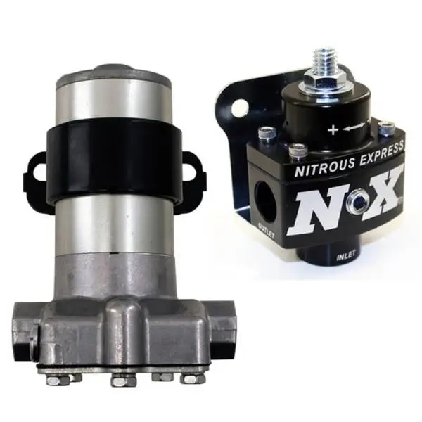 Nitrous Express Black Style Fuel Pump and Non Bypass Regulator Combo thumbnail 2