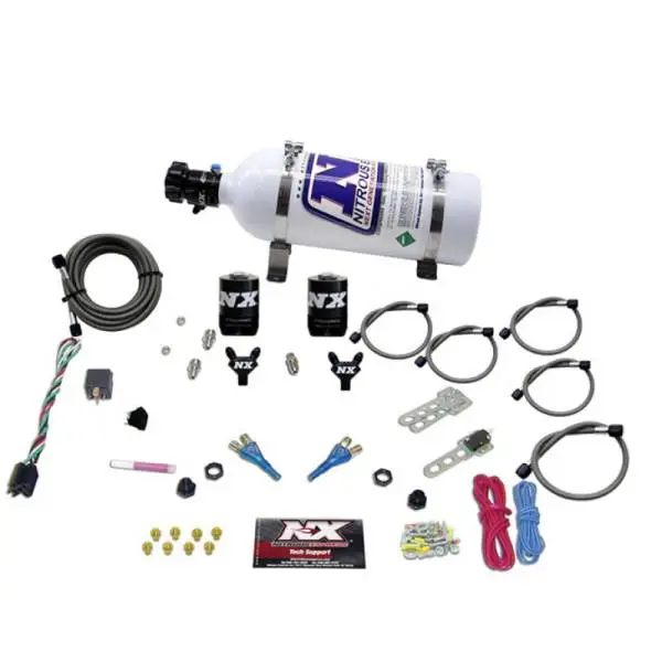 Nitrous Express Ford EFI Dual Nozzle Nitrous Kit (100-300HP) w/5lb Bottle image 3