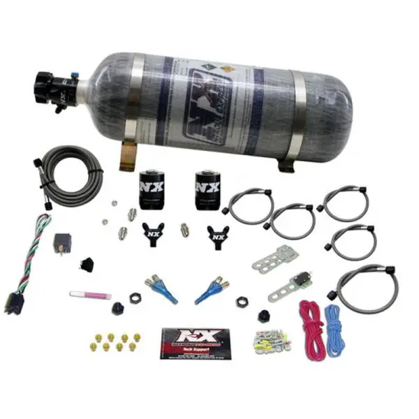 Nitrous Express Ford EFI Dual Nozzle Nitrous Kit (100-300HP) w/Composite Bottle image 3