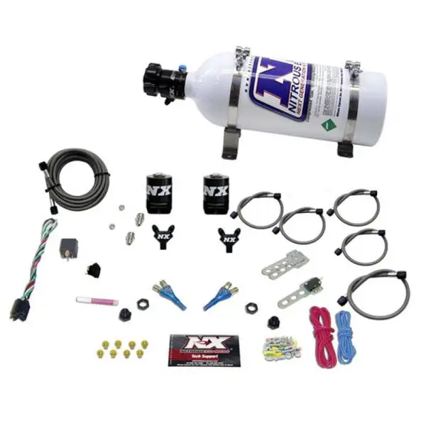Nitrous Express 92-95 Dodge V8 TBI Dual Nozzle Nitrous Kit (50-125HP) w/5lb Bottle image 3