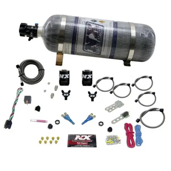 Nitrous Express 92-95 Dodge V8 TBI Dual Nozzle Nitrous Kit (50-125HP) w/Composite Bottle image 3