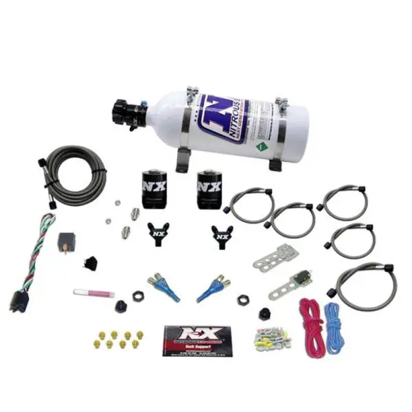 Nitrous Express GM EFI Dual Nozzle Nitrous Kit (100-300HP) w/5lb Bottle image 2