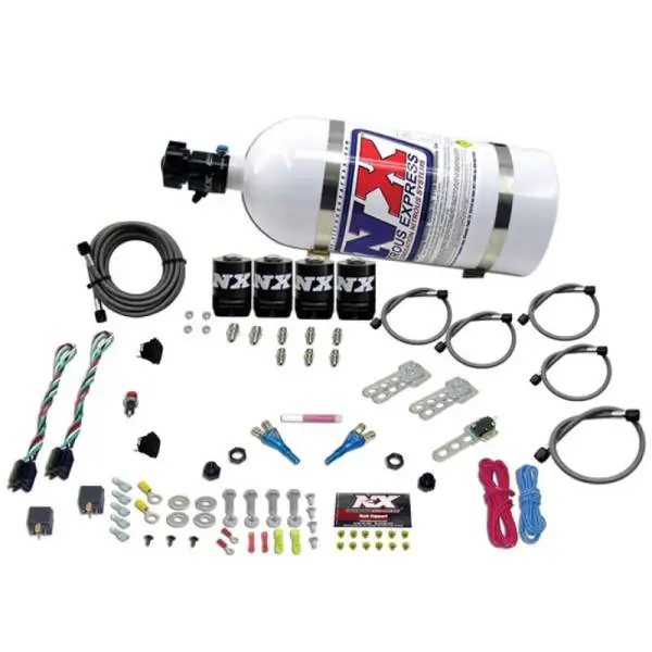 Nitrous Express GM EFI Dual Stage Nitrous Kit (50-150HP x 2) w/10lb Bottle image 3
