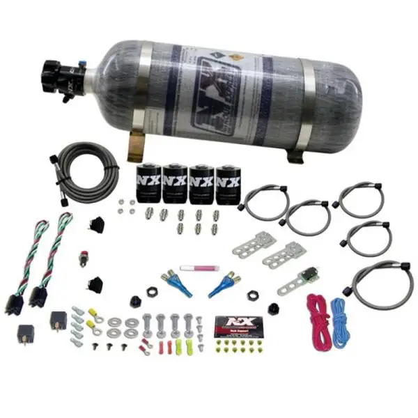 Nitrous Express GM EFI Dual Stage Nitrous Kit (50-150HP x 2) w/Composite Bottle image 2
