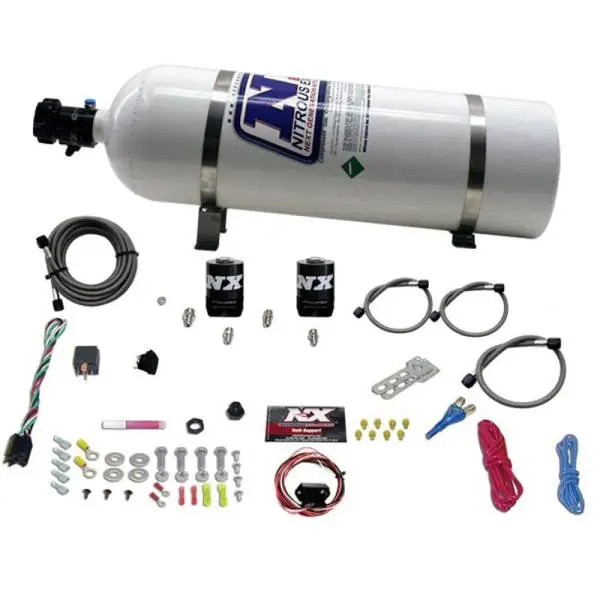 Nitrous Express Universal Fly By Wire Single Nozzle Nitrous Kit w/15lb Bottle (Incl TPS Switch) image 2