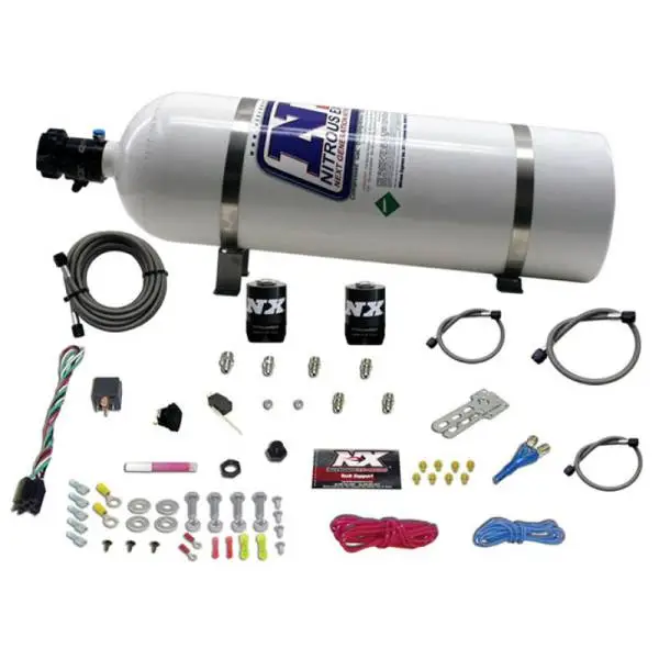 Nitrous Express All GM EFI Single Nozzle Nitrous Kit (35-150HP) w/15lb Bottle thumbnail 3