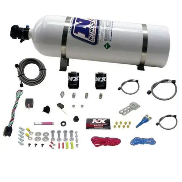Nitrous Express All Dodge EFI Single Nozzle Nitrous Kit (35-150HP) w/15lb Bottle thumbnail 2