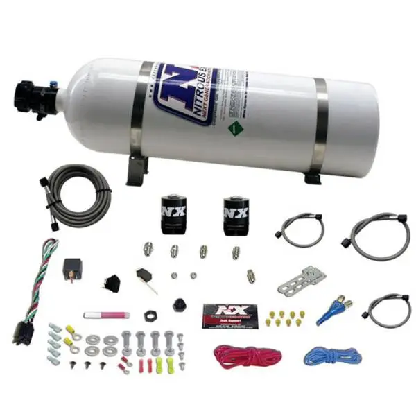 Nitrous Express All Ford EFI Single Nozzle Nitrous Kit (35-150HP) w/15lb Bottle thumbnail 3