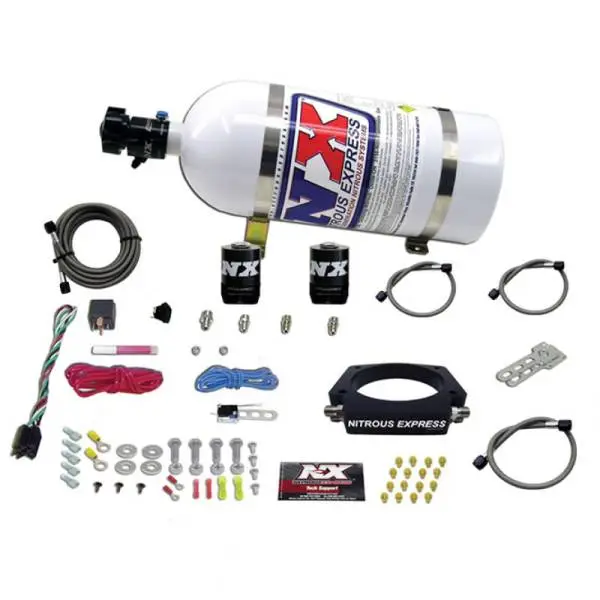 Nitrous Express GM LS 102mm Nitrous Plate Kit (50-400HP) w/10lb Bottle thumbnail 3