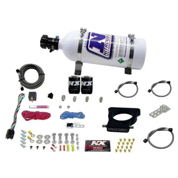 Nitrous Express GM LS 78mm 3-Bolt Nitrous Plate Kit (50-350HP) w/5lb Bottle thumbnail 2