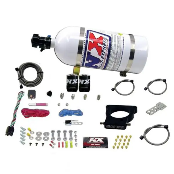Nitrous Express GM LS 78mm 3-Bolt Nitrous Plate Kit (50-350HP) w/10lb Bottle thumbnail 3