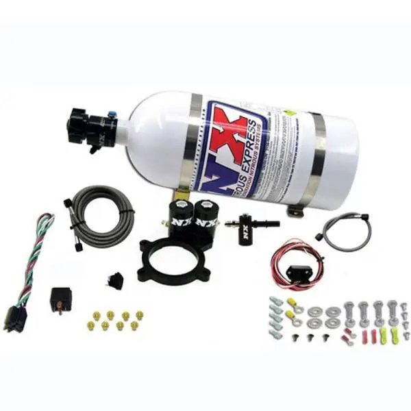 Nitrous Express 2014+ GM 5.3L Truck Nitrous Plate Kit (50-250HP) w/10lb Bottle thumbnail 2