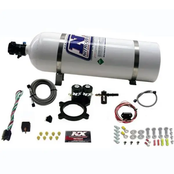 Nitrous Express 2014+ GM 5.3L Truck Nitrous Plate Kit (50-250HP) w/15lb Bottle thumbnail 2