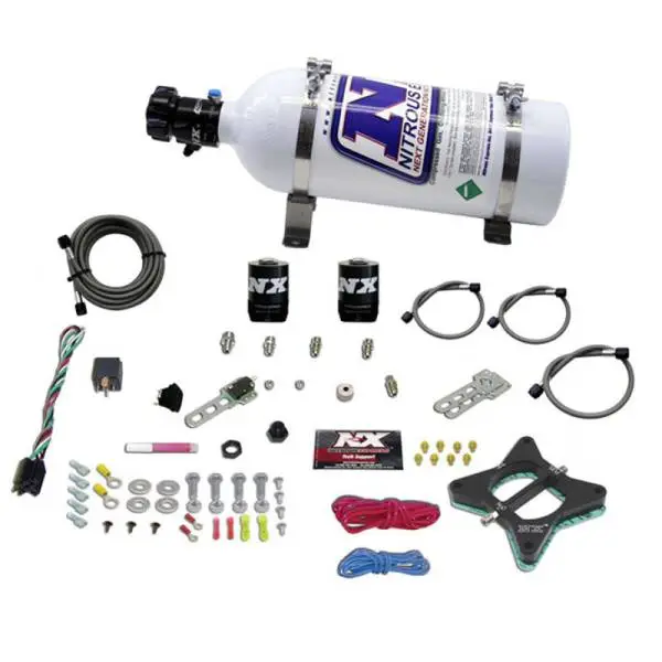 Nitrous Express 96-04 Ford Mustang 4.6L 2 Valve Nitrous Plate Kit w/5lb Bottle thumbnail 2