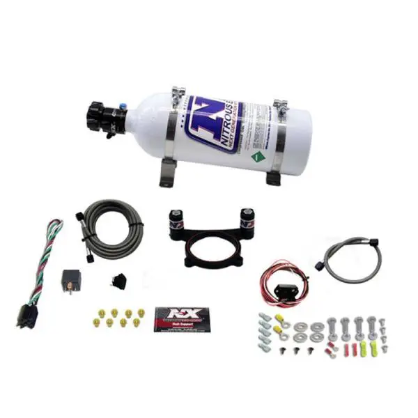 Nitrous Express 11-15 Ford Mustang GT 5.0L Coyote 4 Valve Nitrous Plate Kit (50-200HP) w/5lb Bottle thumbnail 2