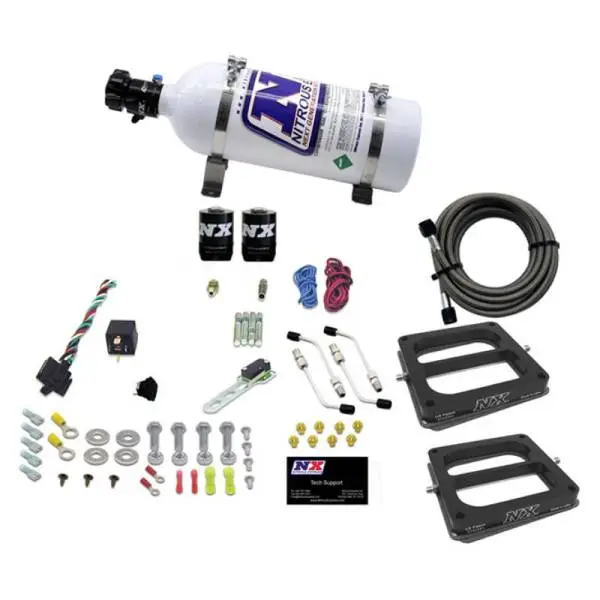 Nitrous Express Dual Dom/Gas Nitrous Kit (100-500HP) w/5lb Bottle image 2
