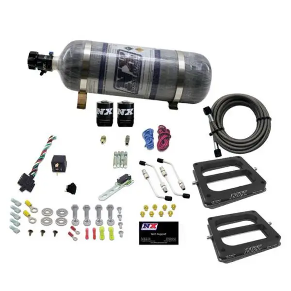 Nitrous Express Dual Dom/Gas Nitrous Kit (100-500HP) w/Composite Bottle image 2